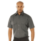 Rothco Short Sleeve Uniform Shirt - Mens, Dark Grey, Medium, 30055-DarkGrey-M