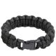 Rothco Solid Color Paracord Bracelet, Black, 9, 925-Black-9Inches