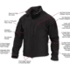Rothco Stealth Ops Soft Shell Tactical Jacket, Extra Large, 3577-XL