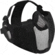 Rothco Steel Half Face Mask With Ear Guard - Black, 10857