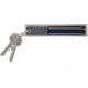 Rothco Thin Blue Line Flag Patch Keychain, Polyester, Zinc Alloy, 1258