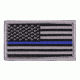 Rothco Thin Blue Line Police U.S. Flag Patch - Hook Back, Bulk Packaging, 17789-BulkPackaging