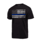 Rothco Thin Blue Line T-Shirt, Black, Small, 61550-Black-S