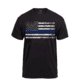 Rothco Thin Blue Line T-Shirt, Black, 4XL, 61553-Black-4XL