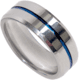 Rothco Tungsten Carbide Thin Blue Line Ring, Silver, 7, 19992-Silver-7