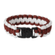 Rothco Two-Tone Paracord Bracelet, Maroon/White, 9, 942-MaroonWhite-9Inches