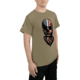 Rothco US Flag Bearded Skull T-Shirt, Coyote Brown, Small, 10822-CoyoteBrown-S