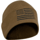 Rothco US Flag Embroidered Fine Knit Watch Cap - Mens, Coyote Brown, One Size, 57866-CoyoteBrown