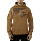 Rothco US Flag / USMC Eagle / Globe &amp; Anchor Concealed Carry Hoodie - Mens, Coyote Brown, Extra Large, 41670-CoyoteBrown-XL