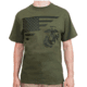 Rothco US Flag / USMC Eagle / Globe &amp; Anchor T Shirt - Mens, Olive Drab, Extra Large, 54290-OliveDrab-XL