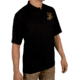 Rothco USMC Eagle, Globe &amp; Anchor Moisture Wicking Polo Shirt - Mens, Black, Small, 76960-S
