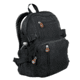 Rothco Vintage Canvas Compact Backpack, Black, 9153-Black