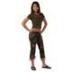 Rothco Womens Camo Capri Pants, Woodland Camo, Range 3 - 4, 1040-WoodlandCamo-3-4