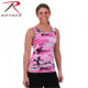 Rothco Womens Camo Stretch Tank Top, Pink Camo, Extra Small, 4492-PinkCamo-XS
