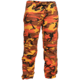 Rothco Paratrooper Colored Camo Fatigues - Women's, Savage Orange Camo, Small, 3784-SavageOrangeCamo-S