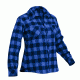 Rothco Womens Plaid Flannel Shirt, Blue/Black, Small, 5575-BlueBlack-S