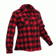 Rothco Womens Plaid Flannel Shirt, Red/Black, Extra Small, 55739-RedBlack-XS