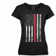 Rothco Womens Thin Red Line Longer T-Shirt, Extra Small, 5698-XS