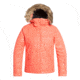Roxy American Pie Solid Jacket - Girls, 8, Living Coral Aztec Spirit Emboss, Small, ERGTJ03085-MJL4-8/S