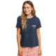 Roxy Broken Lines T-Shirt - Womens, Mood Indigo, Small, ERJZT04697-BSP0-S
