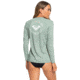 Roxy Enjoy Waves Long Sleeve Lycra Rashguard - Womens, Lily Pad, Large, ERJWR03255-GJN0-L