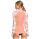 Roxy Fashion Long Sleeve UPF 50 Rashguard - Womens, Terra Cotta Flying Flowers, Small, ERJWR03371-MJN2-S