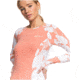 Roxy Fashion Long Sleeve UPF 50 Rashguard - Womens, Terra Cotta Flying Flowers, Small, ERJWR03371-MJN2-S