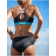 Roxy Fitness Shorty Bikini Bottoms - Womens, Anthracite, Small, ERJX403913-KVJ0-S