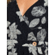 Roxy In The Mood For Dance Wrap-Front Midi Dress - Womens, Anthracite Flower Of Love, Small, ERJWD03336-KVJ8-S