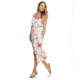 Roxy In The Mood For Dance Wrap-Front Midi Dress - Womens, Ivory Cream New Flowers, Small, ERJWD03336-TFM6-S