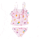 Roxy Lovely Aloha Tankini Bikini Set - Girl's, Rose Shadow Fruit Salad, 5, ERLX203103-MDA6-5