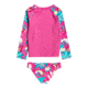 Roxy Magical Sea Long Sleeve UPF 50 Rashguard Set - Girls, Pink Flambe Sunnypla, 4, ERLWR03140-MLB6-4