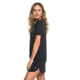 Roxy Pacific Groove Short Sleeve T-Shirt Dress - Womens, Anthracite, Small, ERJKD03256-KVJ0-S