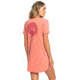 Roxy Pacific Groove Short Sleeve T-Shirt Dress - Womens, Lantana, Small, ERJKD03256-MJM0-S