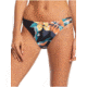 Roxy Printed Beach Classics Full Bikini Bottoms - Womens, Anthracite Tropicoco, Large, ERJX403872-KVJ6-L