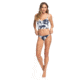 Roxy Printed Beach Classics Tankini Bralette Bikini Top - Womens, Mood Indigo Flying F, Small, ERJX304074-BSP6-S