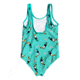 Roxy Birds One Piece Swimwear - Girl's, Bright White S Birds, 5, ERLX103044-WBB7-5