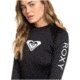 Roxy Wholehearted Long Sleeve Rashguard - Womens, Anthracite, Small, ERJWR03408-KVJ0-S