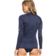 Roxy Wholehearted Long Sleeve Rashguard - Womens, Mood Indigo, Medium, ERJWR03408-BSP0-M