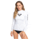 Roxy Wholehearted Long Sleeve Rashguard - Womens, White, Medium, ERJWR03408-WBB1-M