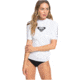 Roxy Wholehearted Short Sleeve Rashguard - Women's, White, Small, ERJWR03409-WBB1-S