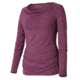 Royal Robbins Essential Tencel Cowl Neck Long Sleeve Shirt - Women's -Fuchsia-X-Large