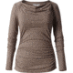 Royal Robbins Essential Tencel Cowl Neck Long Sleeve Shirt - Womens -Taupe-Large
