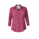 Royal Robbins Expedition Chill Print Womens 3/4 Sleeve Shirt, Raspberry Pt, XS, 32127-RASPBERRY PT-XS