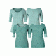 Royal Robbins Flip N Twist Womens Half Sleeve Tee Shirt, Opal, L 31447-OPAL-L