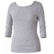 Royal Robbins Kickback to Front Stripe 3/4 Sleeve Top - Women's -Moon-Medium