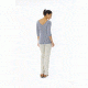 Royal Robbins Kickback To Front Stripe Women's 3/4 Sleeve, Deep Blue St, M 62702-DEEP BLUE STR-M