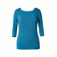 Royal Robbins Kickback To Front Stripe Women's 3/4 Sleeve, Ver Green Str, S 62702-VER GREEN STR-S
