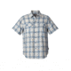 Royal Robbins Merinolux Plaid Men's Short Sleeve Shirt, Lt Pelican, L 71911-LT PELICAN-L