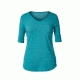 Royal Robbins Merinolux Women's V-Neck Short Sleeve Tee Shirt, Viridian Green, XS 31439-VIRIDIAN GREEN-XS